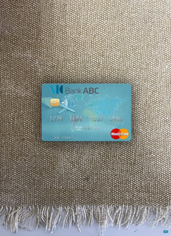 Download Jordan Arab Banking Corporation (ABC) mastercard photolook front Photoshop template